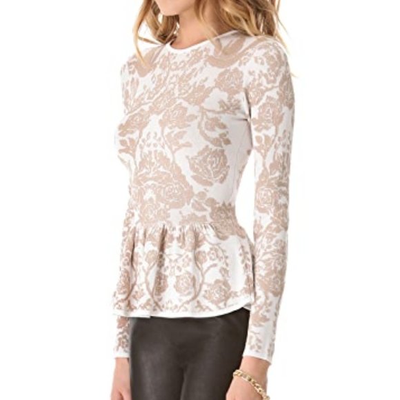 Torn by Ronny Kobo "Natalie" Peplum Top - Picture 2 of 11